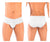 HAWAI 42141 Solid Hip Briefs Color White