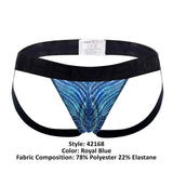 HAWAI 42168 Printed Microfiber Jockstrap Color Royal Blue