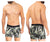 HAWAI 42172 Printed Microfiber Trunks Color Military Green