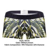 HAWAI 42172 Printed Microfiber Trunks Color Military Green