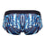 HAWAI 42182 Printed Microfiber Briefs Color Dark Blue