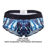 HAWAI 42182 Printed Microfiber Briefs Color Dark Blue