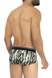 HAWAI 42182 Printed Microfiber Briefs Color Military Green