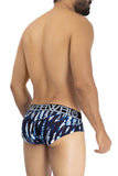 HAWAI 42192 Printed Microfiber Hip Briefs Color Dark Blue