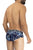 HAWAI 42192 Printed Microfiber Hip Briefs Color Dark Blue