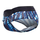 HAWAI 42192 Printed Microfiber Hip Briefs Color Dark Blue