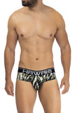 HAWAI 42192 Printed Microfiber Hip Briefs Color Military Green