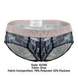 HAWAI 42240 Microfiber Briefs Color Gray