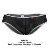 Hidden 955 Mesh Briefs Color Black-White