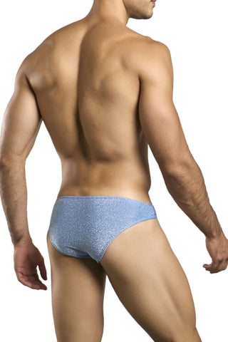 JUSTIN+SIMON XSJ01 Classic Bikini Color Lurex Blue