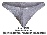 JUSTIN+SIMON XSJ01 Classic Bikini Color Lurex Gray