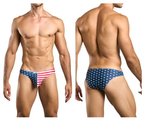 JUSTIN+SIMON XSJ01 Classic Bikini Color USA Flag