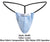JUSTIN+SIMON XSJ02 Classic G-String Color Lurex Blue