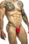 JUSTIN+SIMON XSJ02 Classic G-String Bulge Color Red