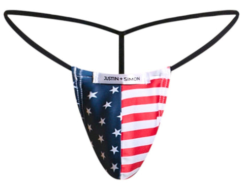 JUSTIN+SIMON XSJ02 Classic G-String Color USA Flag