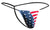 JUSTIN+SIMON XSJ02 Classic G-String Color USA Flag
