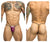 JUSTIN+SIMON XSJ02 Classic G-String Bulge Color Wine