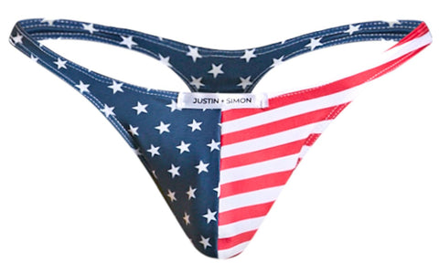 JUSTIN+SIMON XSJ03 Classic Thongs Color USA Flag