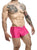 JUSTIN+SIMON XSJ08 Classic Trunks Color Hot Pink