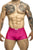 JUSTIN+SIMON XSJ08 Classic Trunks Color Hot Pink