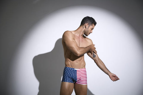 JUSTIN+SIMON XSJ08 Classic Boxer Color USA Flag