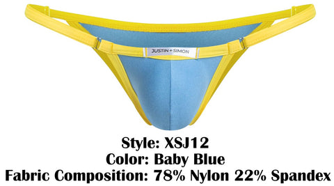 JUSTIN+SIMON XSJ12 Bikini Color Baby Blue
