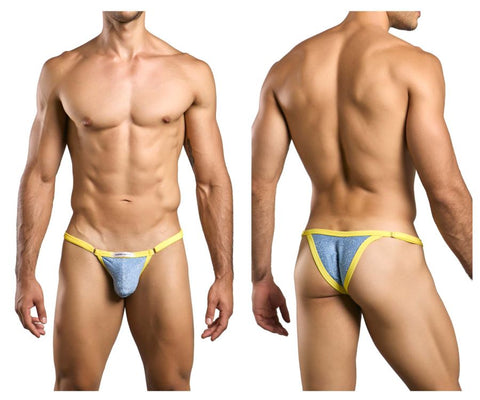 JUSTIN+SIMON XSJ12 Bikini Color Lurex Blue