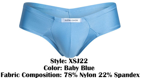 JUSTIN+SIMON XSJ22 Cheek Briefs Color Baby Blue