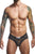 JUSTIN+SIMON XSJ22 Cheek Briefs Color Black Mesh