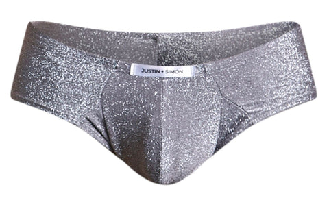 JUSTIN+SIMON XSJ22 Cheek Briefs Color Lurex Gray