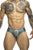 JUSTIN+SIMON XSJ22 Cheek Briefs Color Metal Green