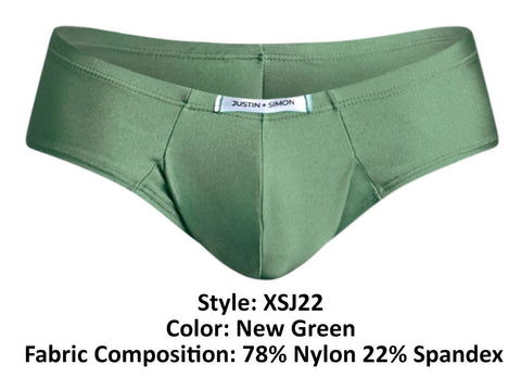 JUSTIN+SIMON XSJ22 Cheek Briefs Color New Green
