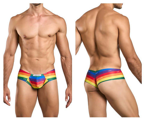 JUSTIN+SIMON XSJ22 Cheek Briefs Color Pride Flag