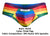 JUSTIN+SIMON XSJ22 Cheek Briefs Color Pride Flag