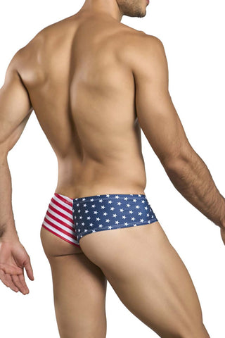 JUSTIN+SIMON XSJ22 Cheek Briefs Color USA Flag
