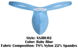 JUSTIN+SIMON XSJBU02 Bulge Thongs Color Baby Blue