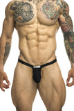 JUSTIN+SIMON XSJBU02 Bulge Thongs Color Black