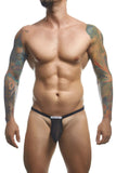 JUSTIN+SIMON XSJBU02 Bulge Thongs Color Black Mesh