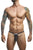 JUSTIN+SIMON XSJBU02 Bulge Thongs Color Black Mesh