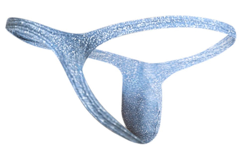 JUSTIN+SIMON XSJBU02 Bulge Thongs Color Lurex Blue