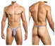 JUSTIN+SIMON XSJBU02 Bulge Thongs Color Lurex Gray