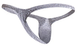 JUSTIN+SIMON XSJBU02 Bulge Thongs Color Lurex Gray