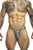 JUSTIN+SIMON XSJBU02 Bulge Thongs Color Metal Green