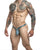 JUSTIN+SIMON XSJBU02 Bulge Thongs Color Metal Green