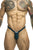 JUSTIN+SIMON XSJBU02 Bulge Thongs Color Opal Green