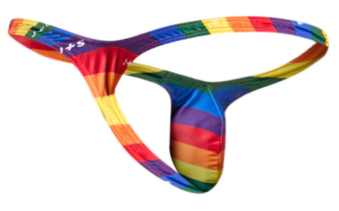 JUSTIN+SIMON XSJBU02 Bulge Thongs Color Pride Flag