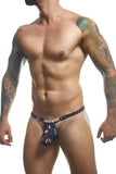 JUSTIN+SIMON XSJBU02 Bulge Thongs Color Psycodelic