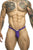 JUSTIN+SIMON XSJBU02 Bulge Thongs Color Purple