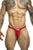 JUSTIN+SIMON XSJBU02 Bulge Thongs Color Red