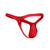 JUSTIN+SIMON XSJBU02 Bulge Thongs Color Red